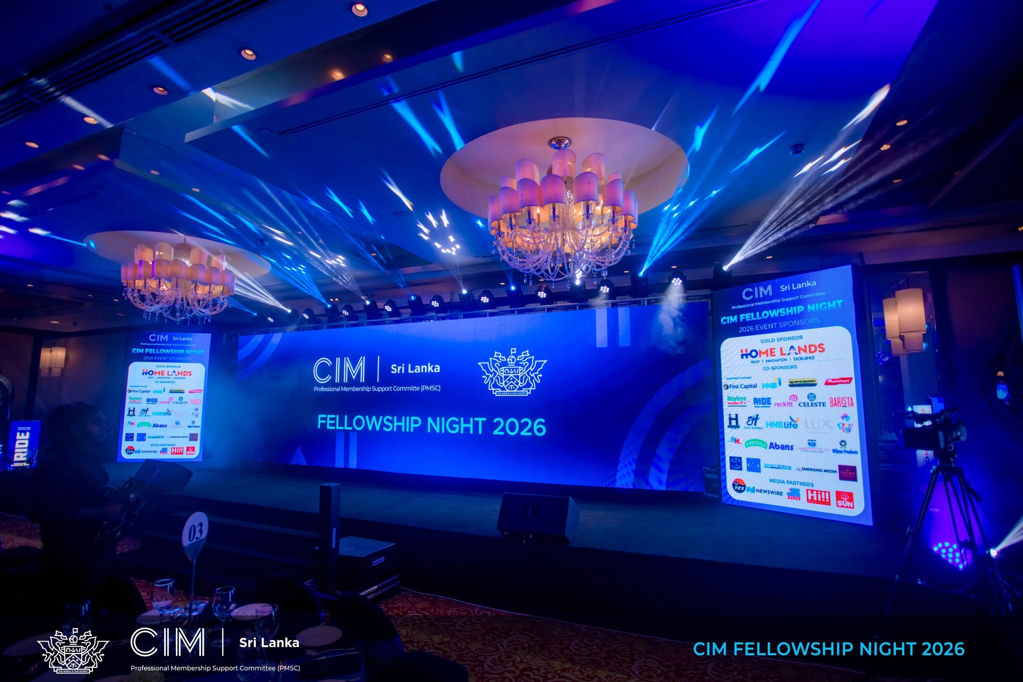 CIM Sri Lanka Fellowship Night 2026 sponsors and networking atmosphere