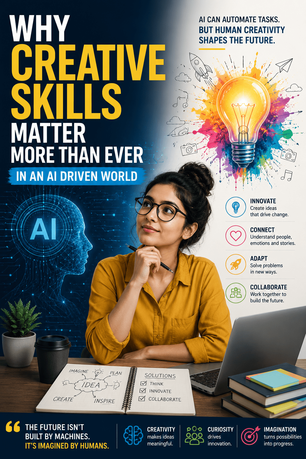 The Human Advantage: Why Creative Skills Matter More Than Ever in an AI Driven World