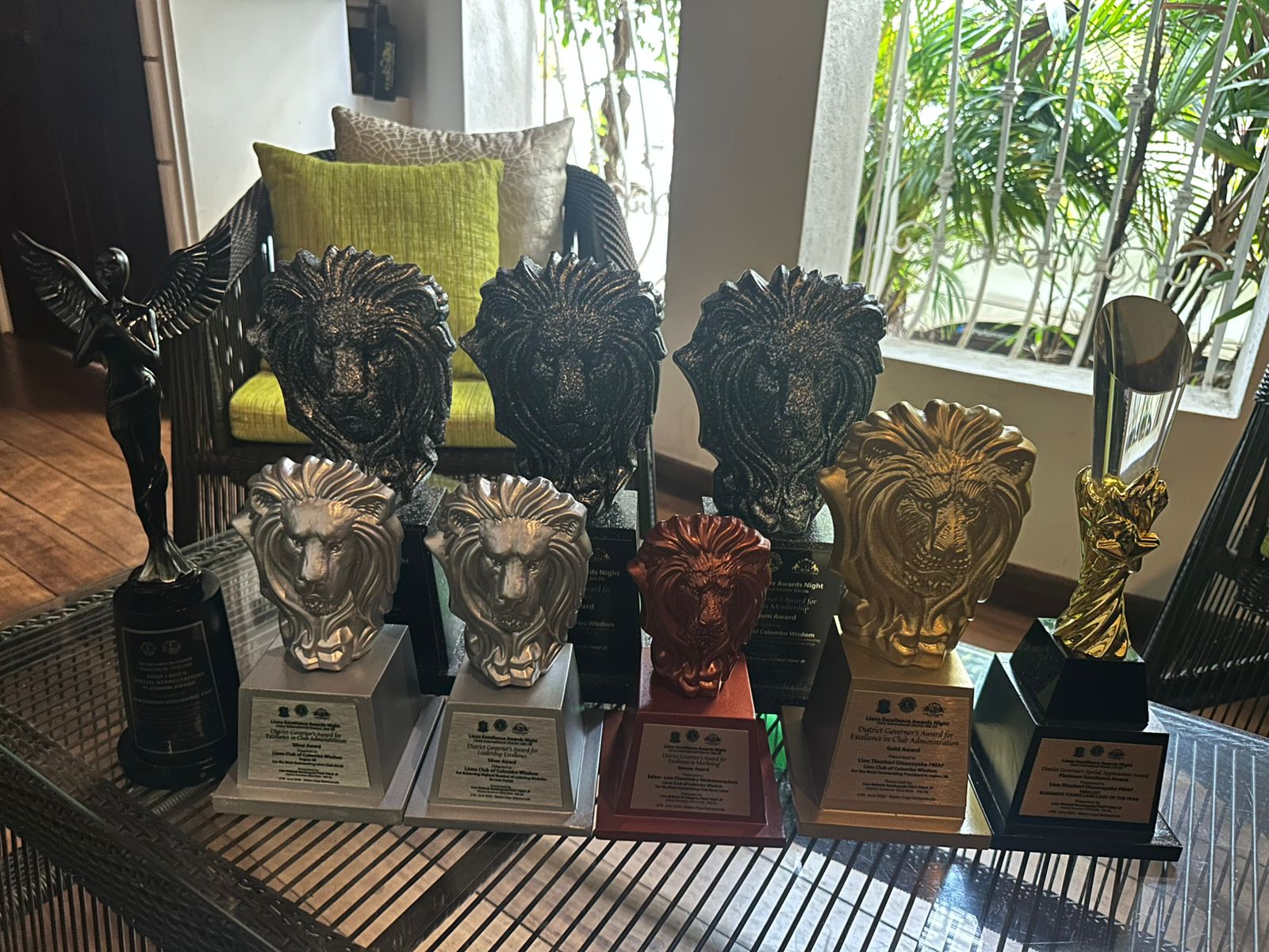 Awards received by Lions Club of Colombo Wisdom at the District 306D6 ceremony