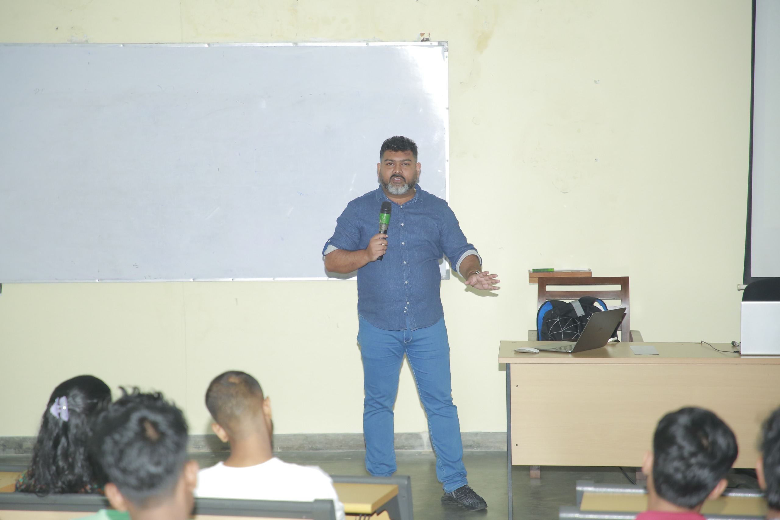 Nisal Tharanga speaking about strategic product and experience design