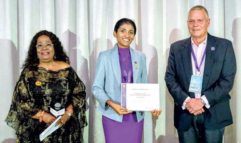 Indeewari receives Global Star of WiLAT Award